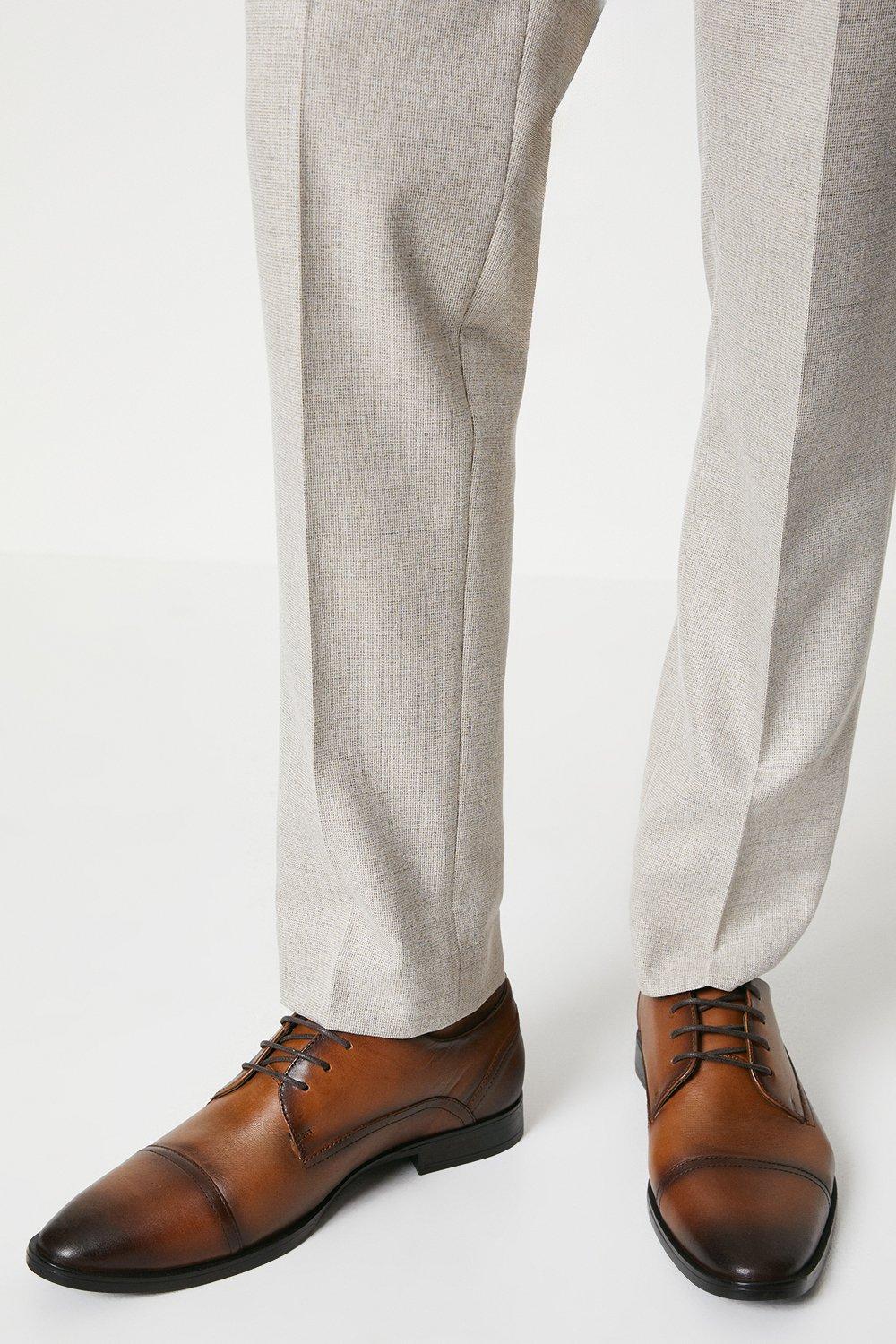 Кожаные туфли дерби с удобным носком и шнуровкой Woods Debenhams, коричневый