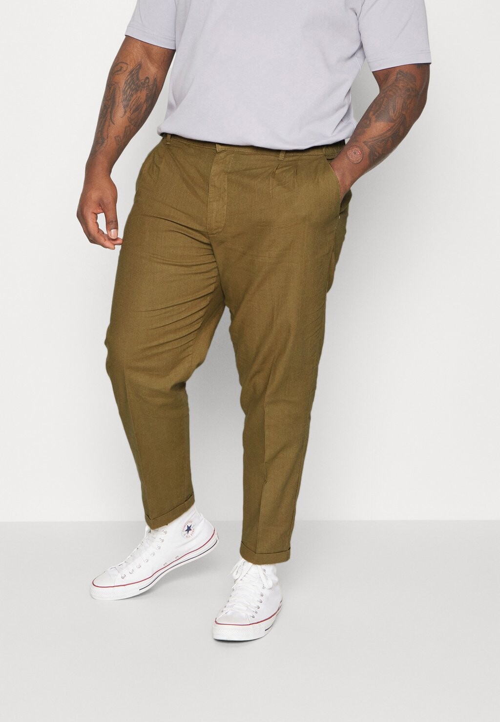 

Чиносы EMIR PANT PLUS Redefined Rebel, готический оливковый, Зеленый