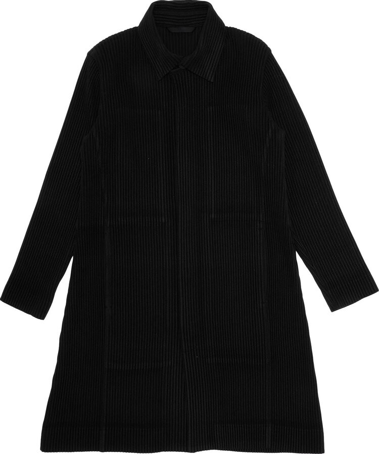 

Тренчкот Homme Plissé Issey Miyake Basic Pleated Trench Coat 'Black', черный