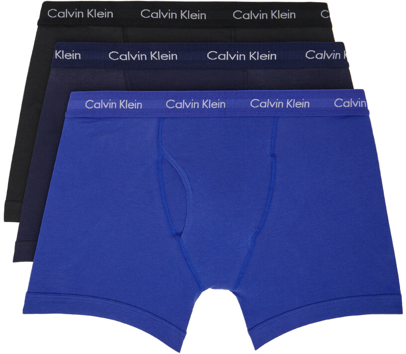 

Набор из трех разноцветных классических трусов-боксеров Calvin Klein Underwear