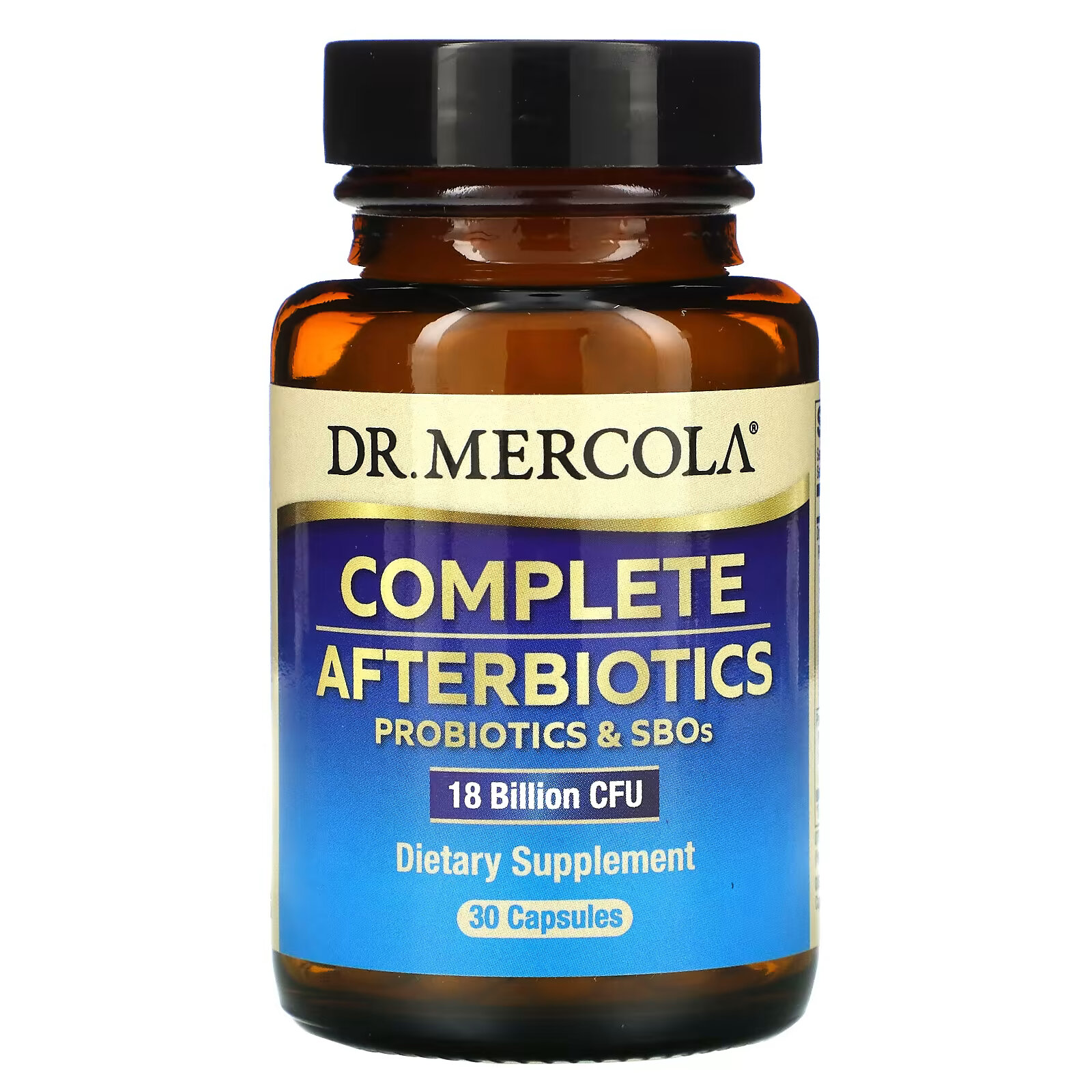 Dr. Mercola, Комплекс после биотиков, 18 млрд КОЕ, 30 капсул dr mercola комплексные пробиотики 70 млрд кое 90 капсул