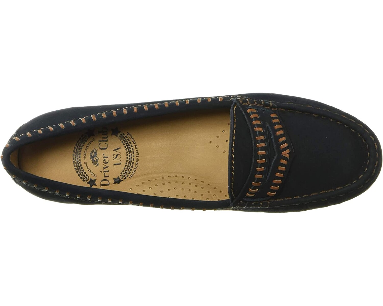 

Лоферы Women's Leather Made in Brazil Maple Ave Loafer Driver Club USA, синий
