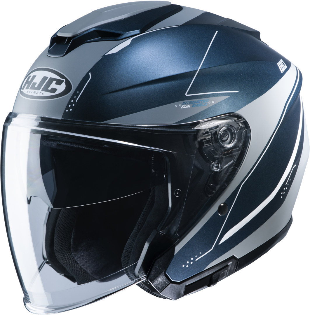 Шлем HJC i30 Slight реактивный, синий/серебристый i40n дова реактивный шлем hjc синий серебристый