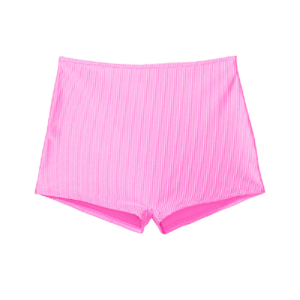Трусы бикини Victoria's Secret Pink High-waist Shortie, розовый фото