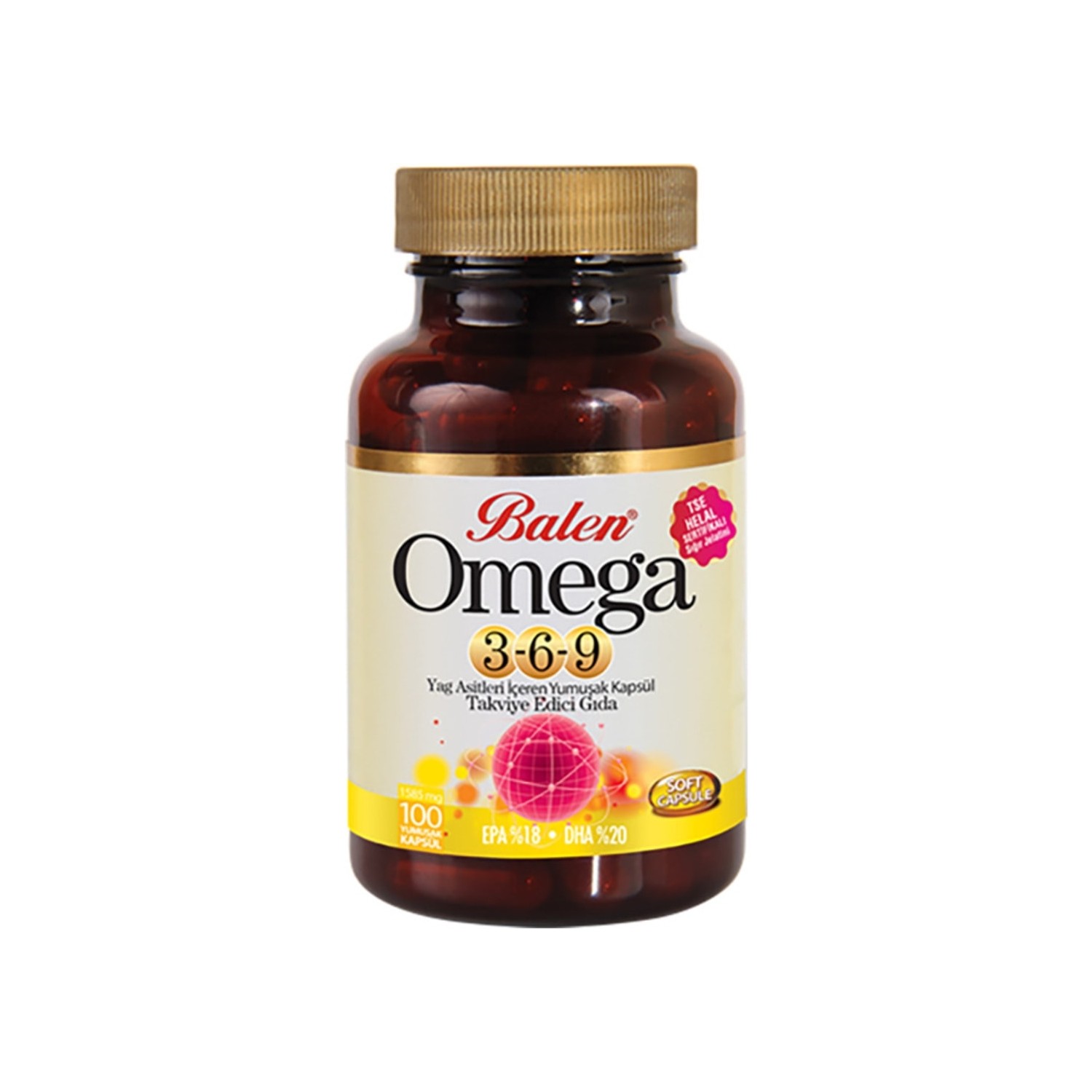 Рыбий жир Balen Omega 3-6-9, 100 капсул, 1585 мг цена и фото