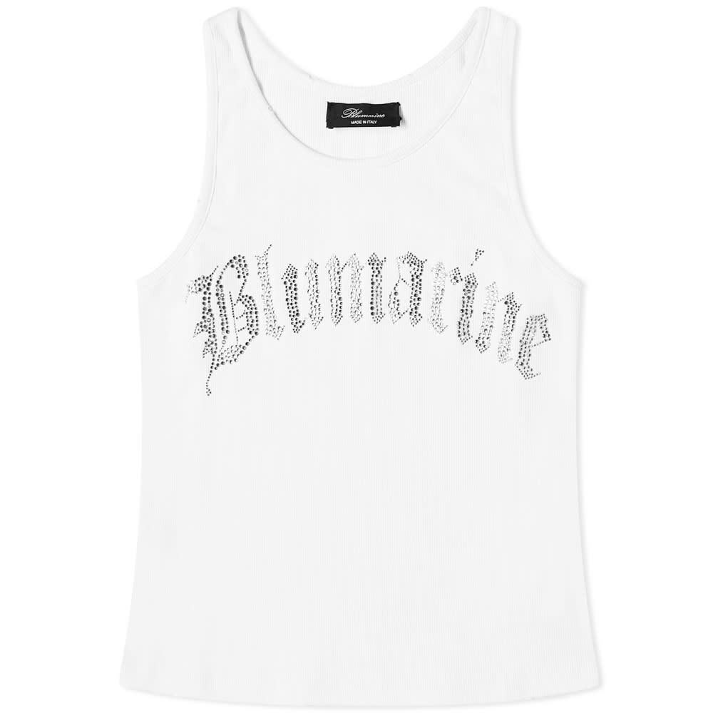

Жилет с кристальным логотипом Blumarine, Белый
