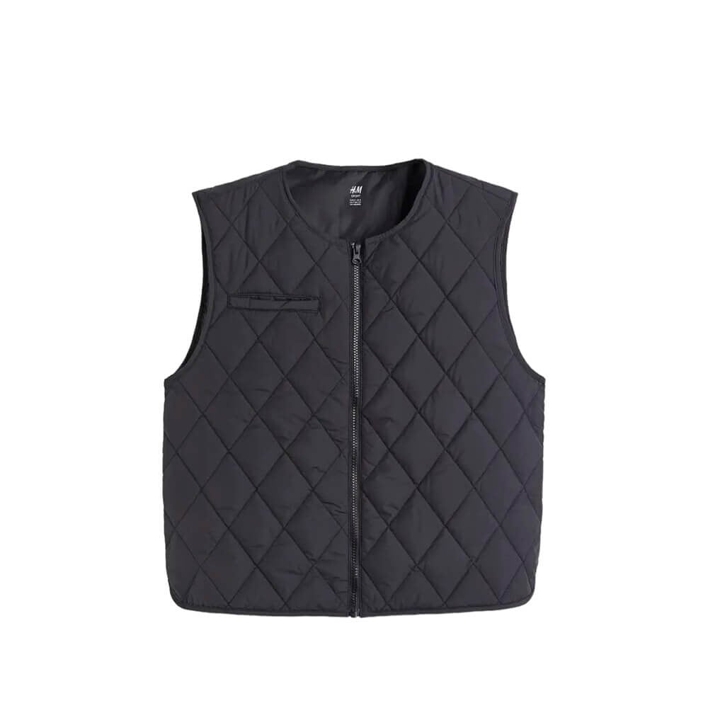 

Жилет H&M Quilted, черный