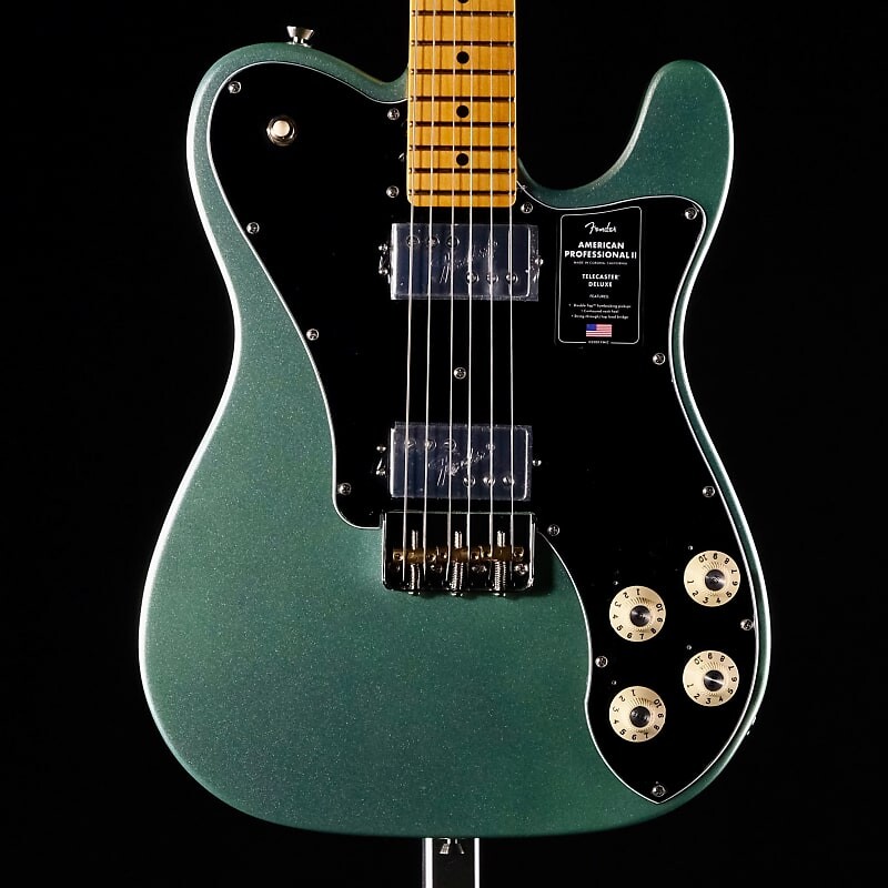 

Fender American Professional II Telecaster Deluxe - Mystic Surf Green с кленовой накладкой