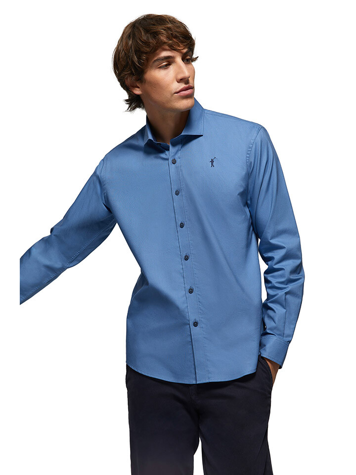 

Рубашка Polo Club Slim fit, синий