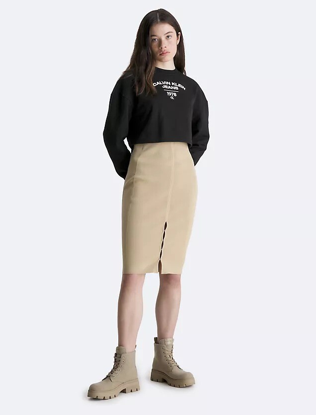 

Толстовка Calvin Klein Varsity Logo Crewneck, черный