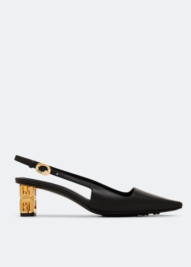 

Туфли GIVENCHY G Cube slingback pumps, черный