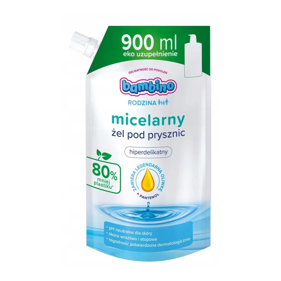 

Bambino Семейный гель для душа гипер-деликатный Refill 900мл