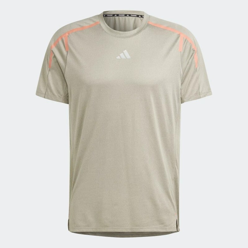 

Футболка Adidas Teach Not Preach Workout, светло-коричневый/зеленый/розовый