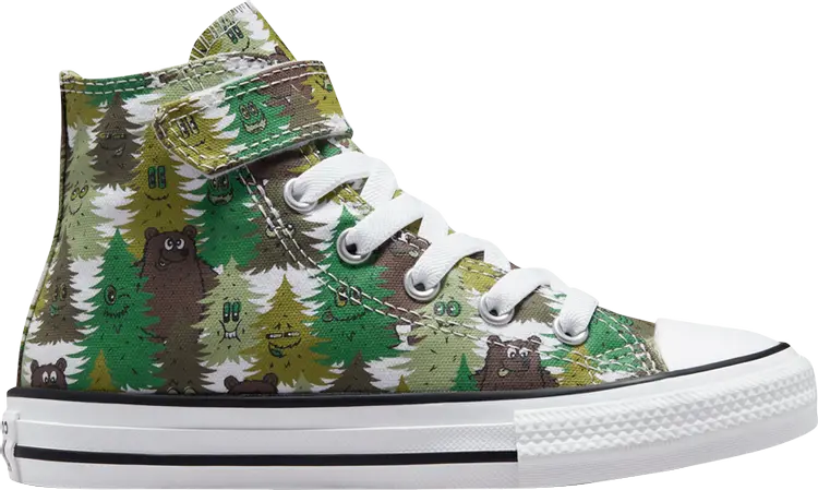 

Кроссовки Converse Chuck Taylor All Star Easy-On High PS Forest Camo, зеленый