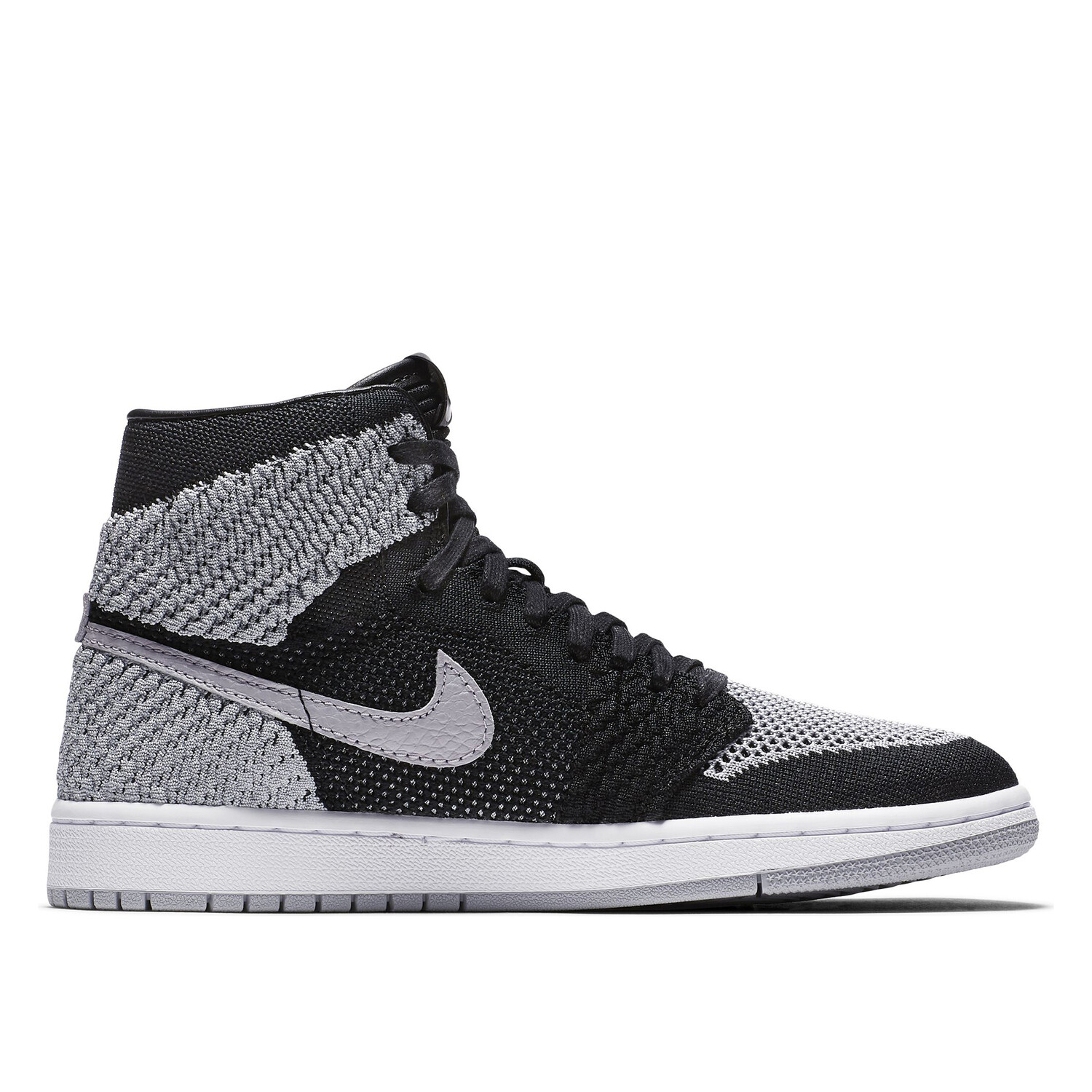 

Женские кроссовки Air Jordan 1 Retro High Flyknit BG, серый/черный