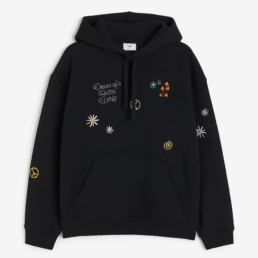

Толстовка H&M Relaxed Fit Printed Dream, черный