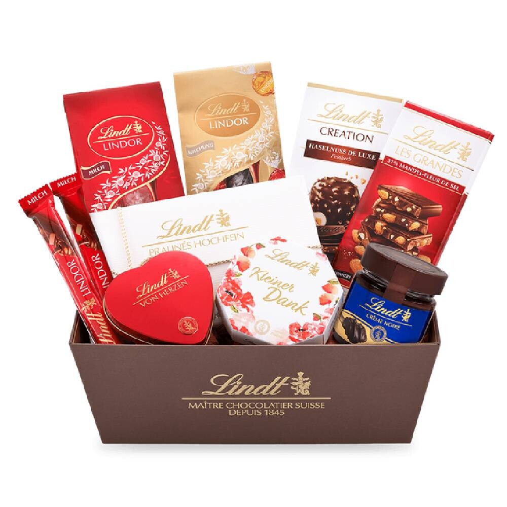 

Подарочная корзина Lindt Für die Liebsten Geschenkkorb, ассорти, 1060г