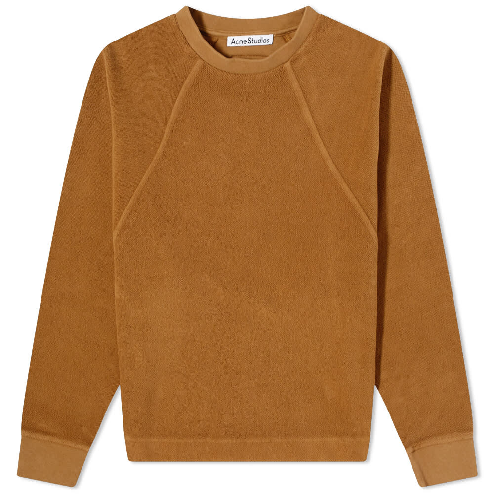 

Толстовка Acne Studios Farmy Teddy Crew Sweat, Коричневый