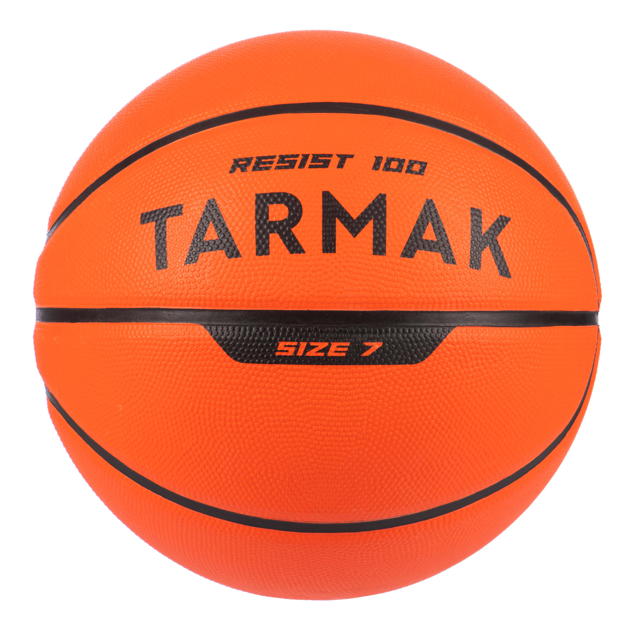 Мяч баскетбольный R100 размер 7 детский/взрослый оранжевый TARMAK, Королек светоотражающий светящийся баскетбольный мяч для ночных тренировок баскетбольный мяч белый светоотражающий размер 7 баскетбольный мяч