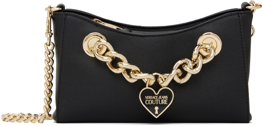 

Черная сумка с цепочкой Curb Versace Jeans Couture, Черный