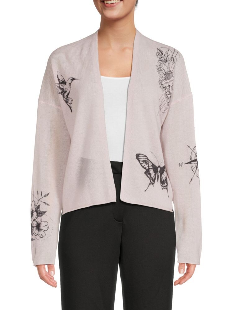 

Кашемировый кардиган Pia с открытым передом 360 Sweater, серый