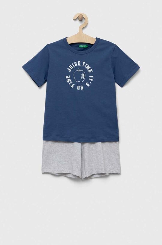 

Детский хлопковый комплект United Colors of Benetton, темно-синий