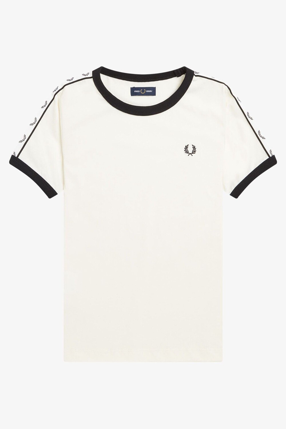 

Футболка для мальчика с окантовкой Ringer Fred Perry, белый