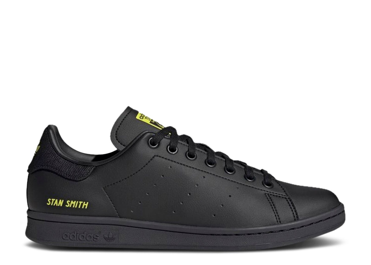 

Кроссовки adidas Stan Smith 'Black Semi Solar Yellow', черный