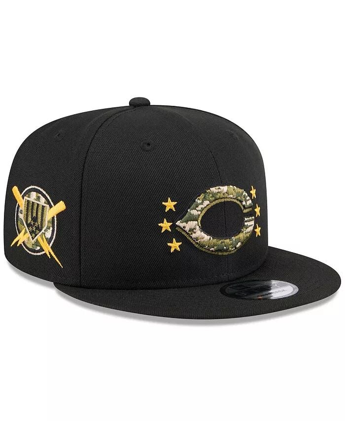 

Мужская черная кепка Snapback Cincinnati Reds 2024 Armed Forces Day 9FIFTY New Era, черный