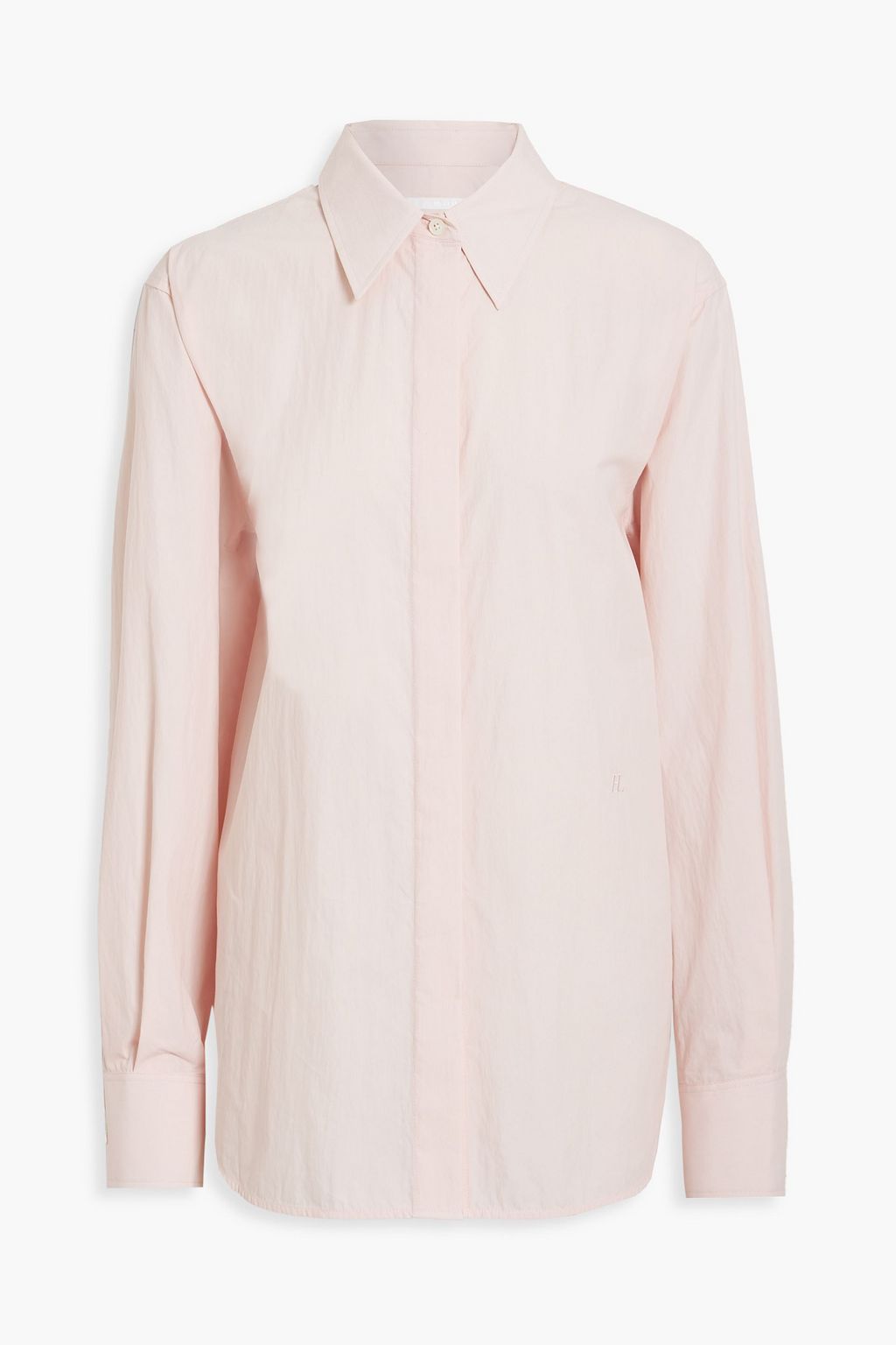 Рубашка оверсайз из хлопкового поплина HELMUT LANG, розовый