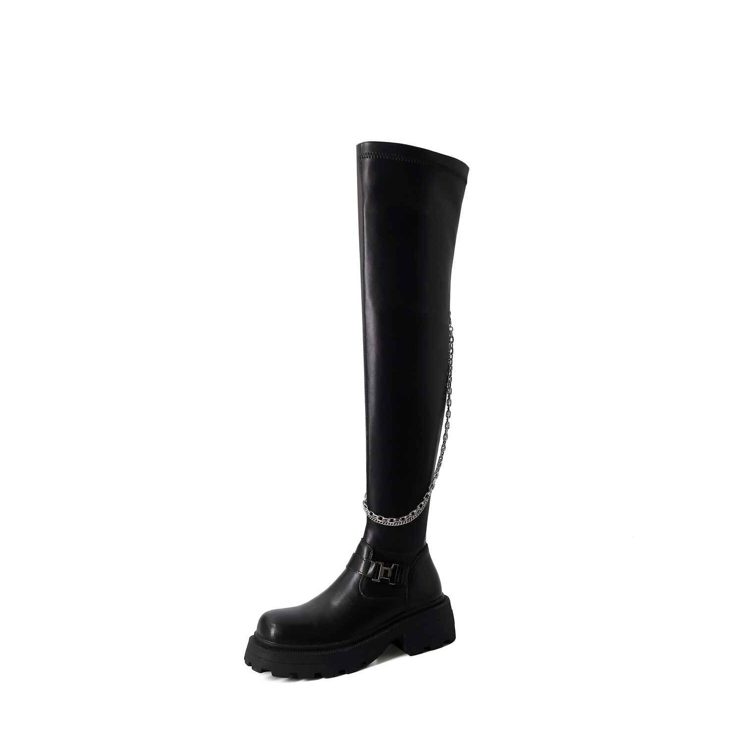 

Сапоги женские Aiqinisha, цвет Black patent leather