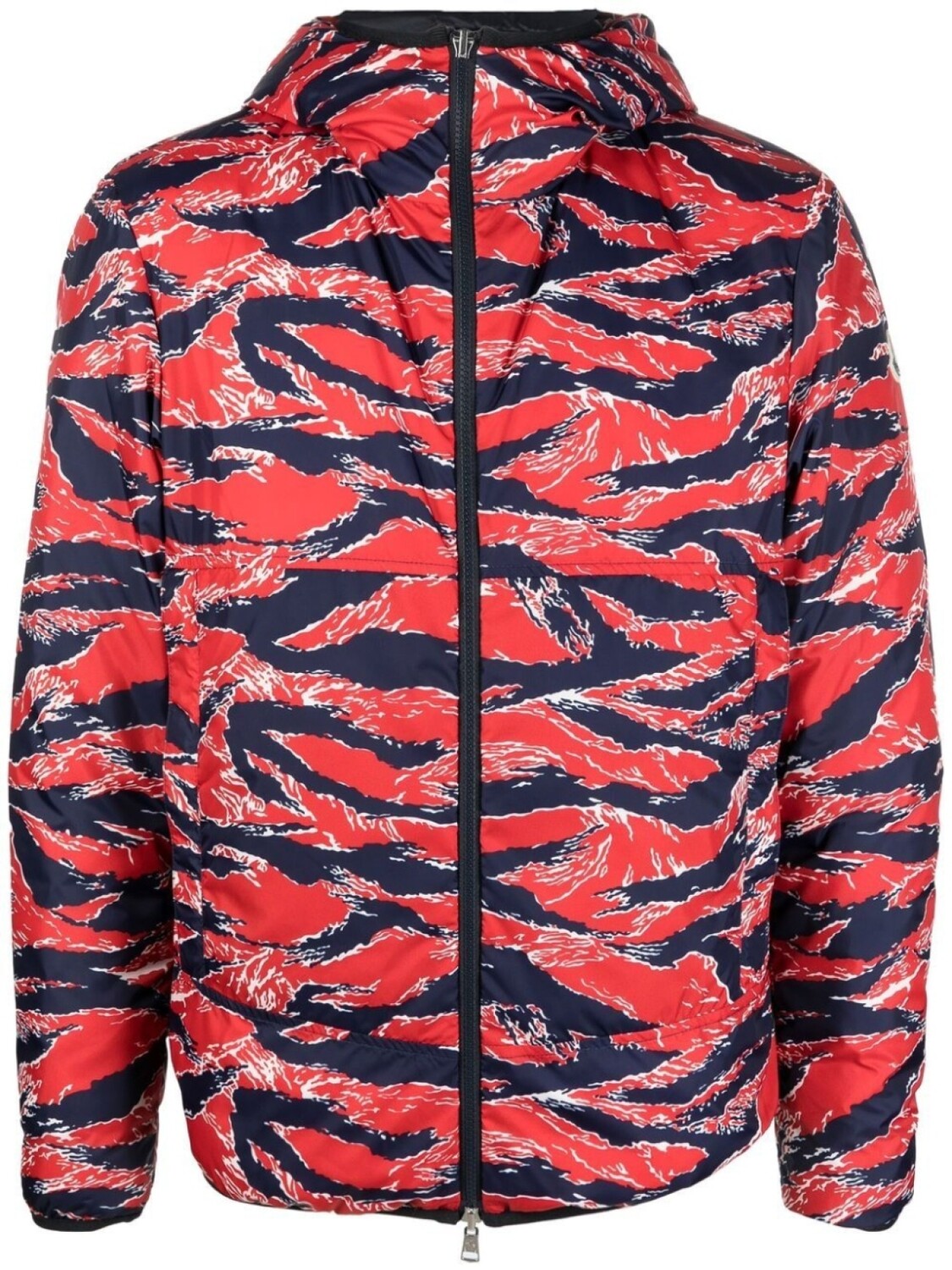 

Двусторонняя куртка с графичным принтом Moncler, синий