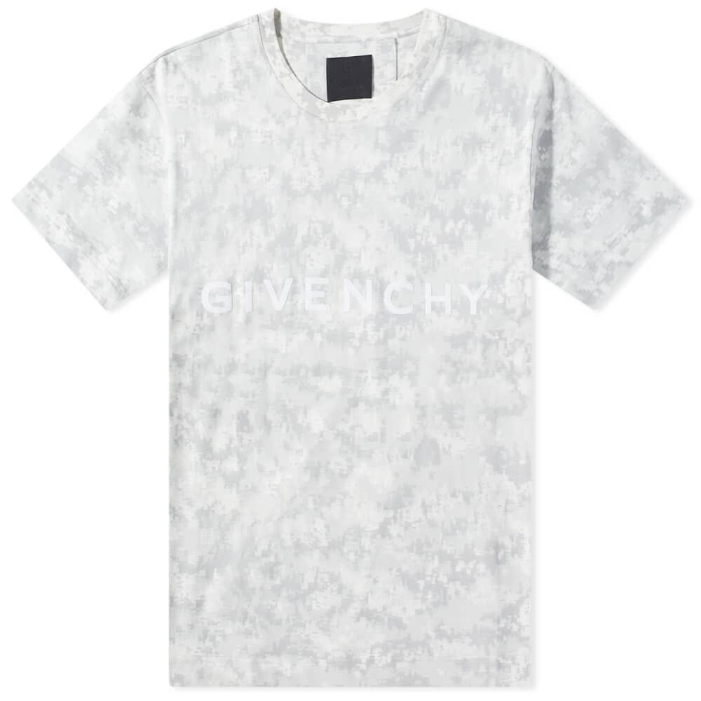 

Футболка с цифровым камуфляжным логотипом Givenchy