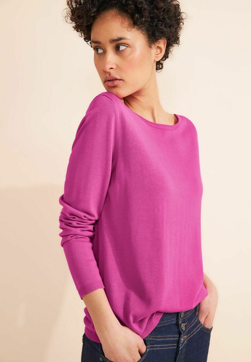 Вязаный свитер U-BOOT AUSSCHNITT Street One, цвет pink
