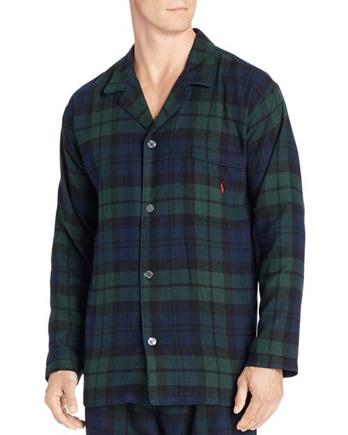 

Фланелевая пижама в клетку Black Watch Polo Ralph Lauren, цвет Green