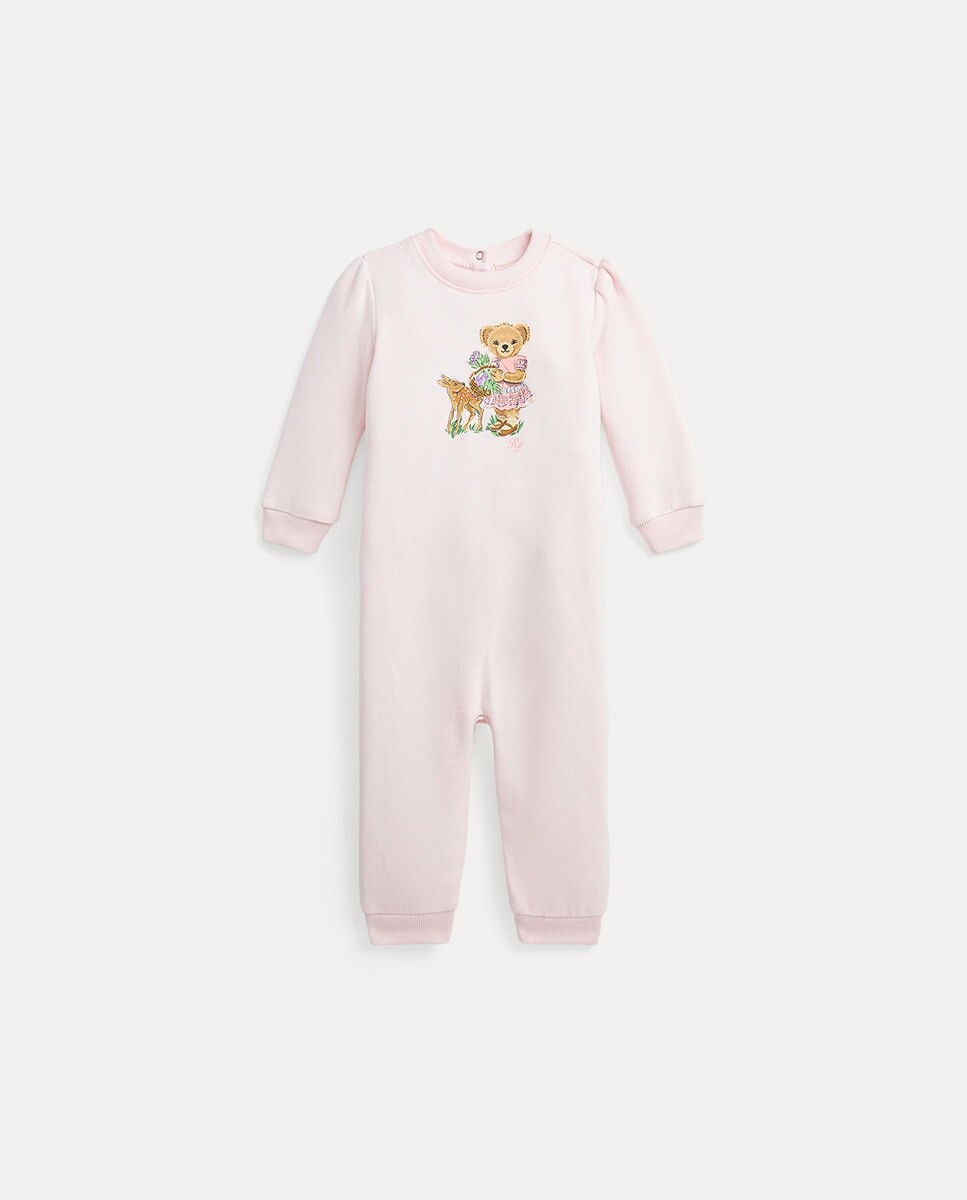 

Розовый комбинезон для девочки с мишкой Polo Bear Polo Ralph Lauren, розовый