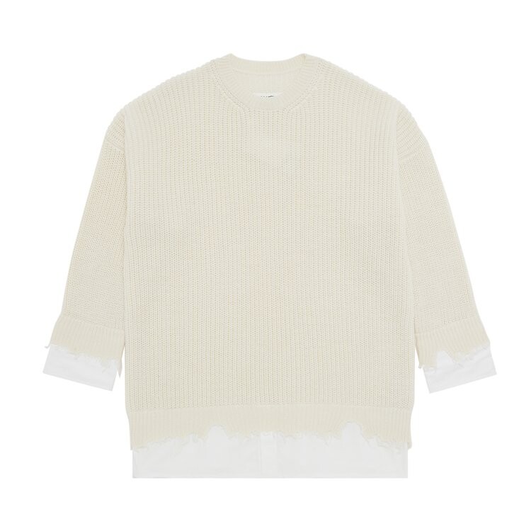 

Свитер MM6 Maison Margiela Crewneck 'Off White', кремовый, Бежевый