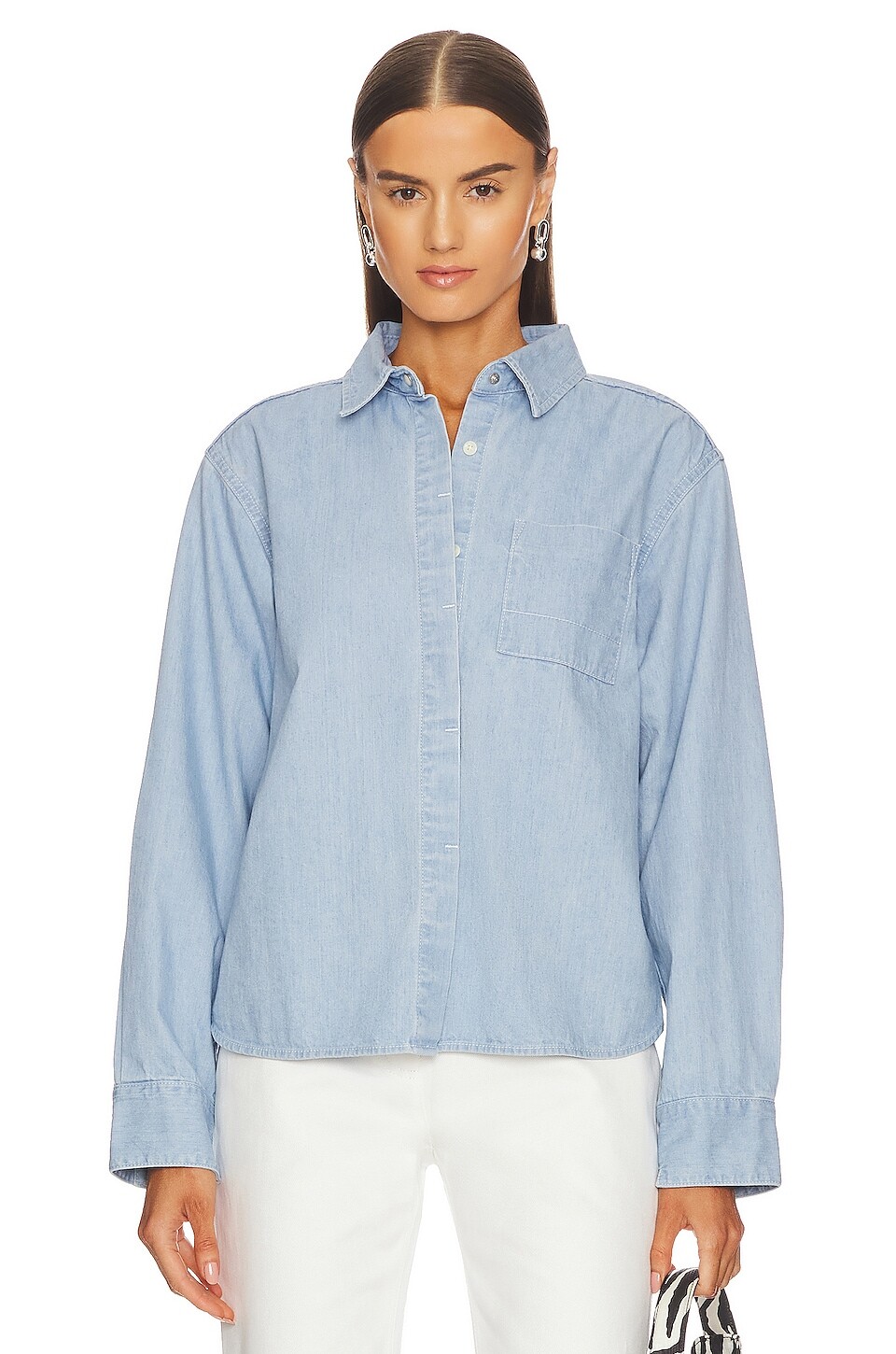 

Рубашка Moussy Vintage Middleport, цвет Light Blue