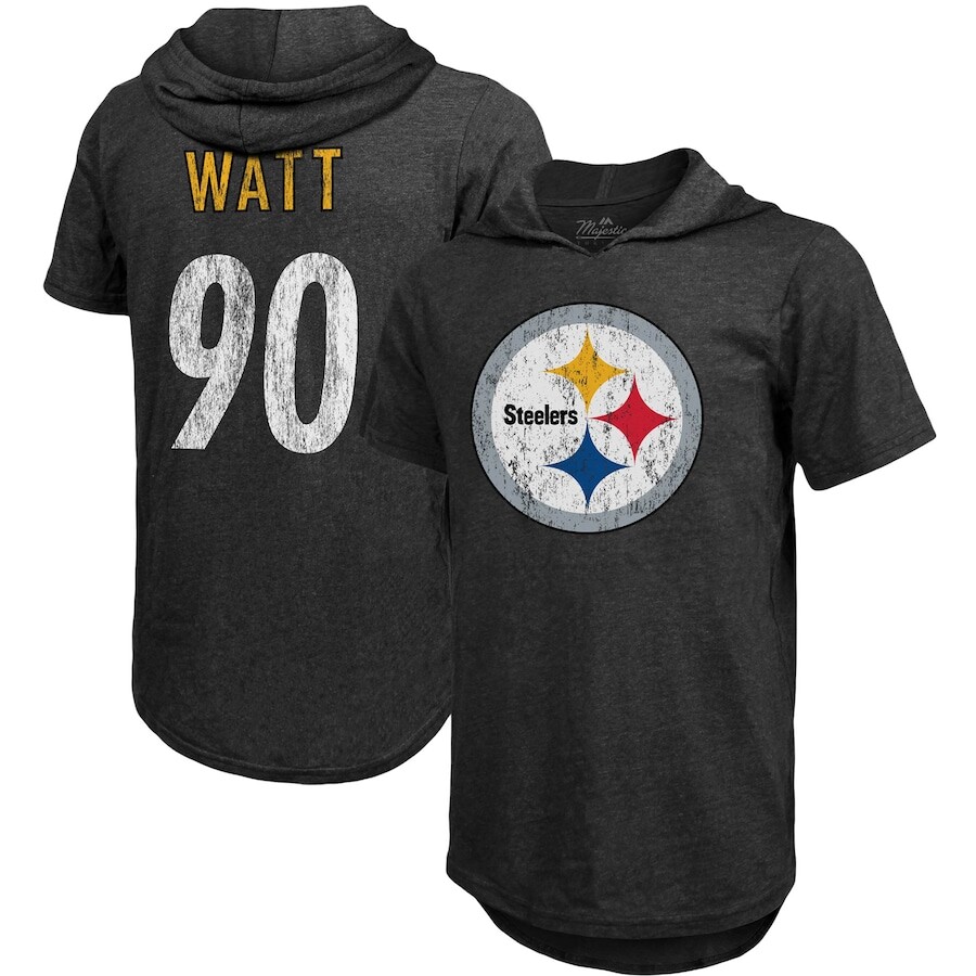 

Футболка с именем и номером Majestic Threads Pittsburgh Steelers, черный