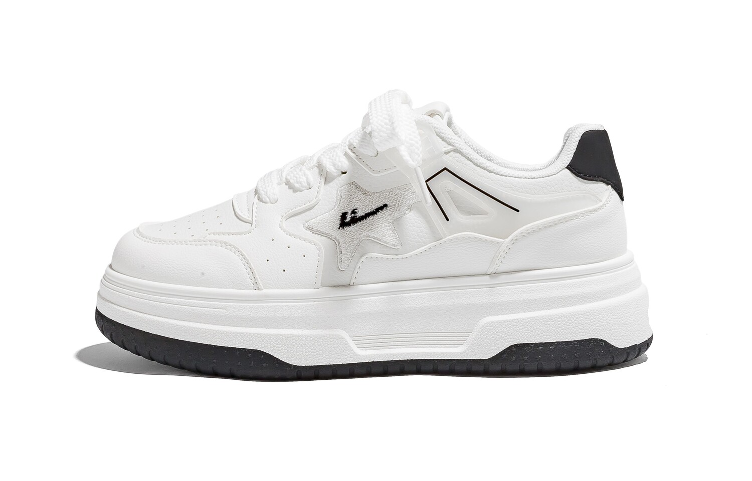 

Кроссовки WARRIOR Skateboarding Shoes Women's Low-top Black, белый/черный