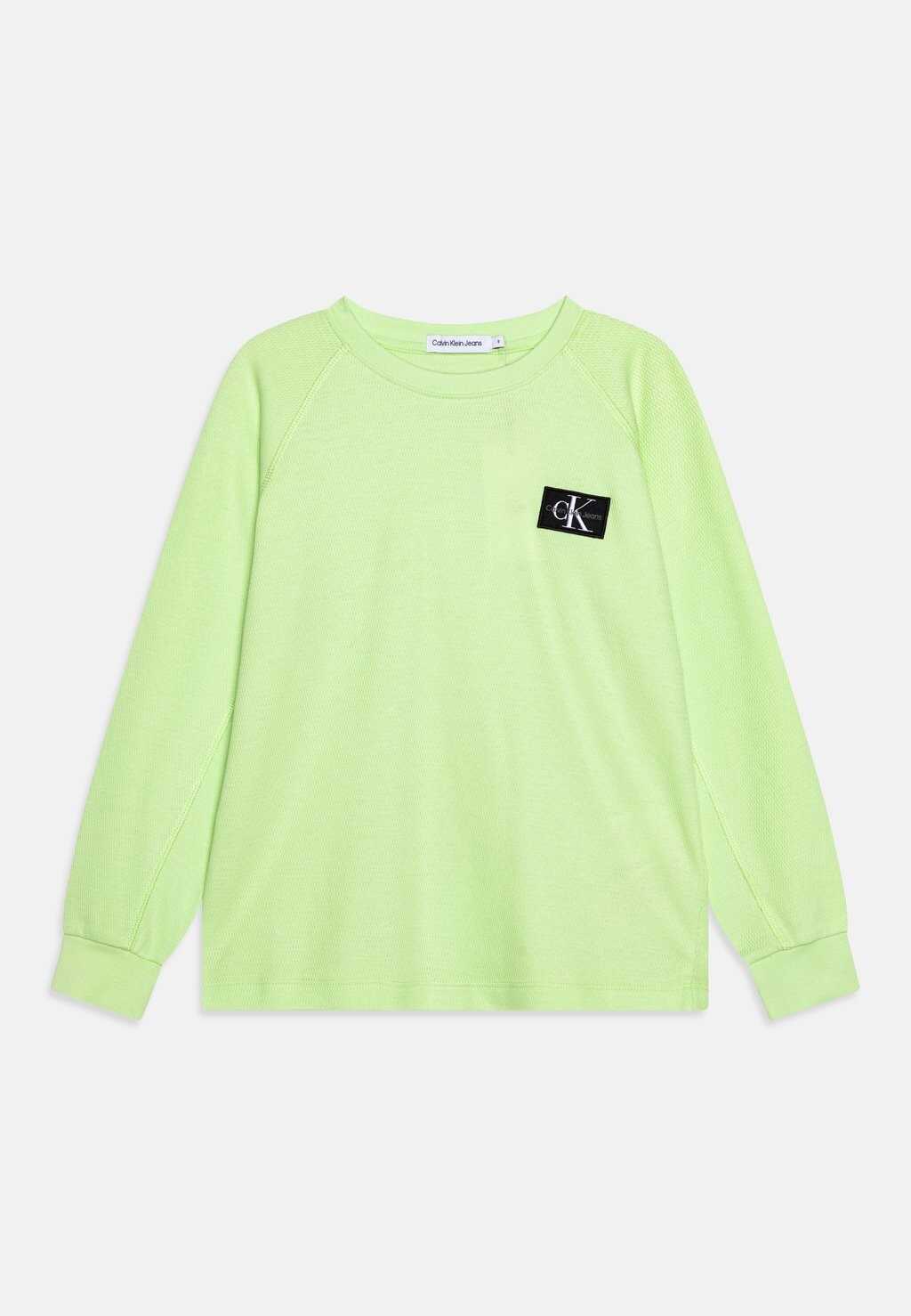 

Топ с длинными рукавами MODERN BADGE Calvin Klein Jeans, цвет exotic mint