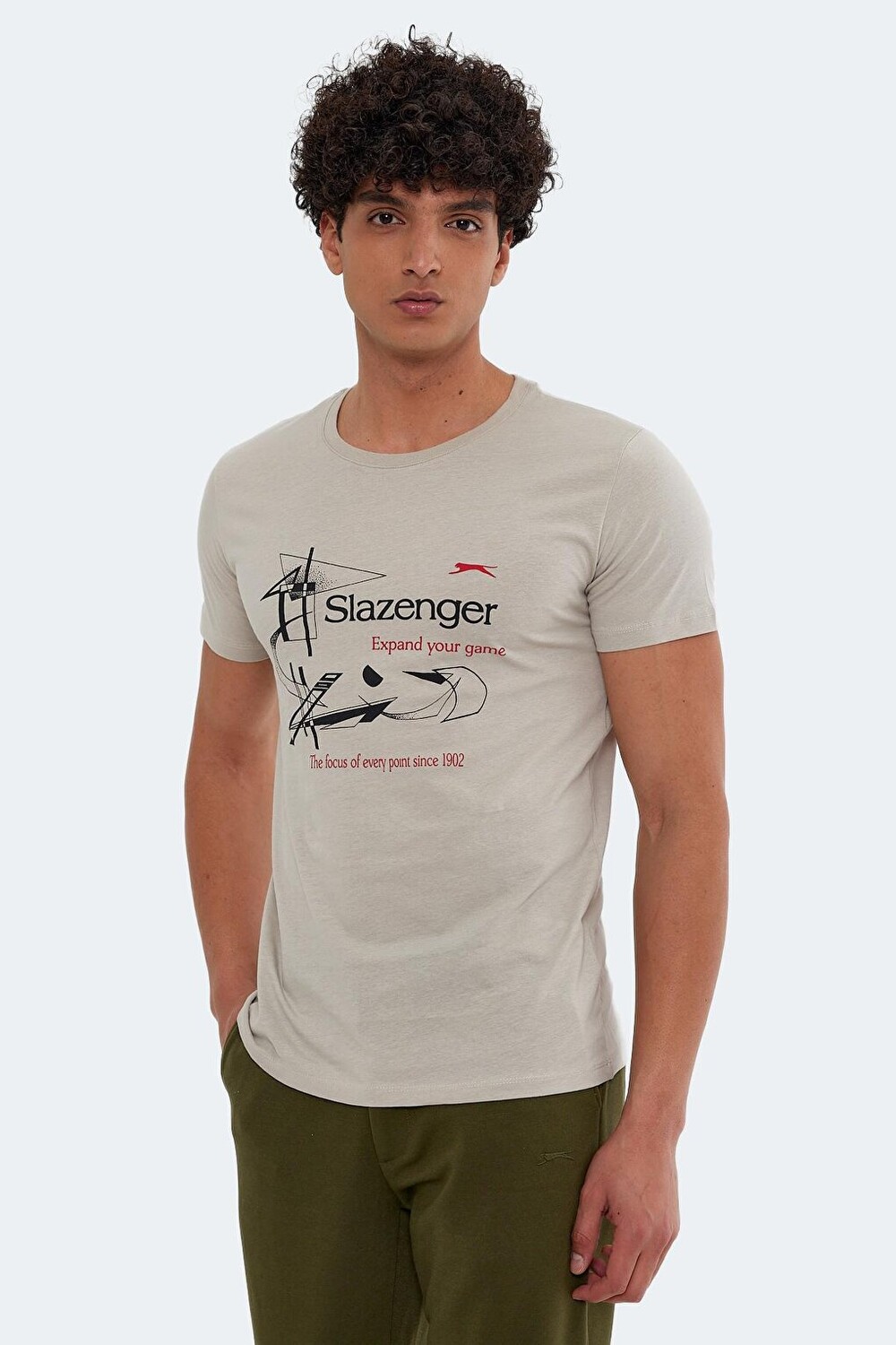 

Мужская футболка KAREL Stone Grey SLAZENGER