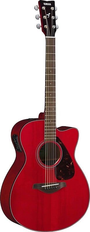 цена Акустическая гитара Yamaha FSX800C RR Small Body A/E Guitar Solid Top, Ruby Red