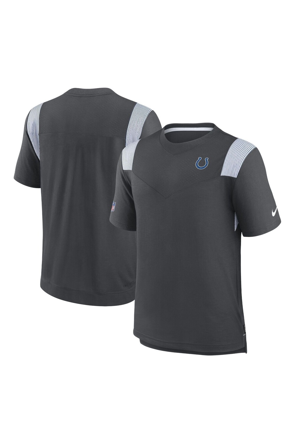 

Топ Fanatics Indianapolis с короткими рукавами и плеером Nike Dri-FIT с боковым вырезом Nike, серый