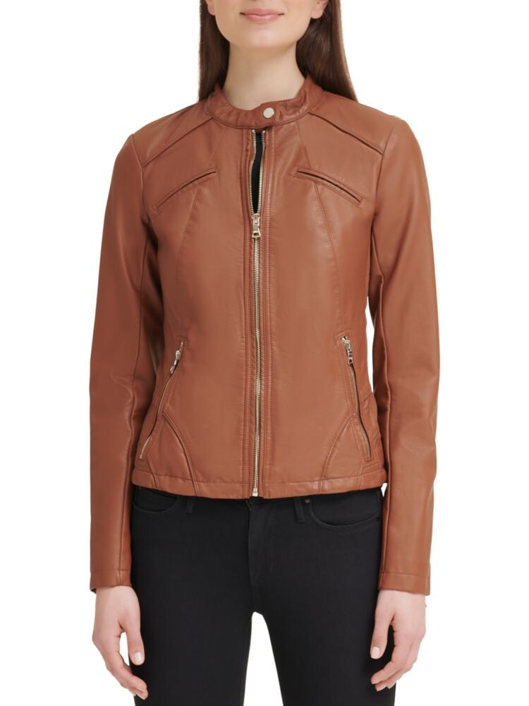 

Куртка из искусственной кожи с воротником-стойкой Guess, цвет Cognac
