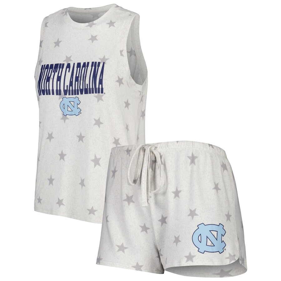 

Пижамный комплект Concepts Sport North Carolina Tar Heels, кремовый