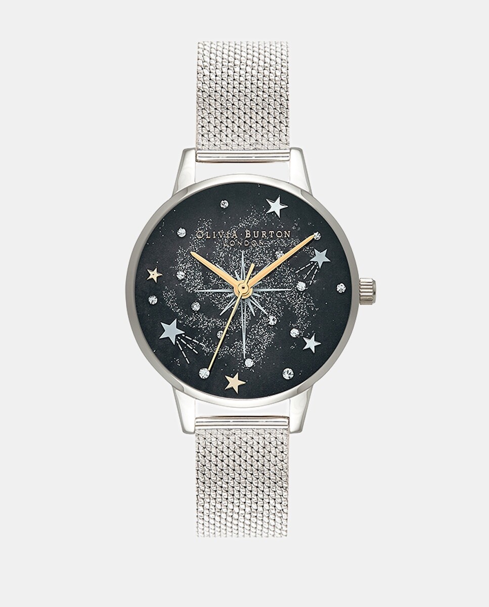 

Женские часы Steel Mesh OB16GD85 Olivia Burton, серебро