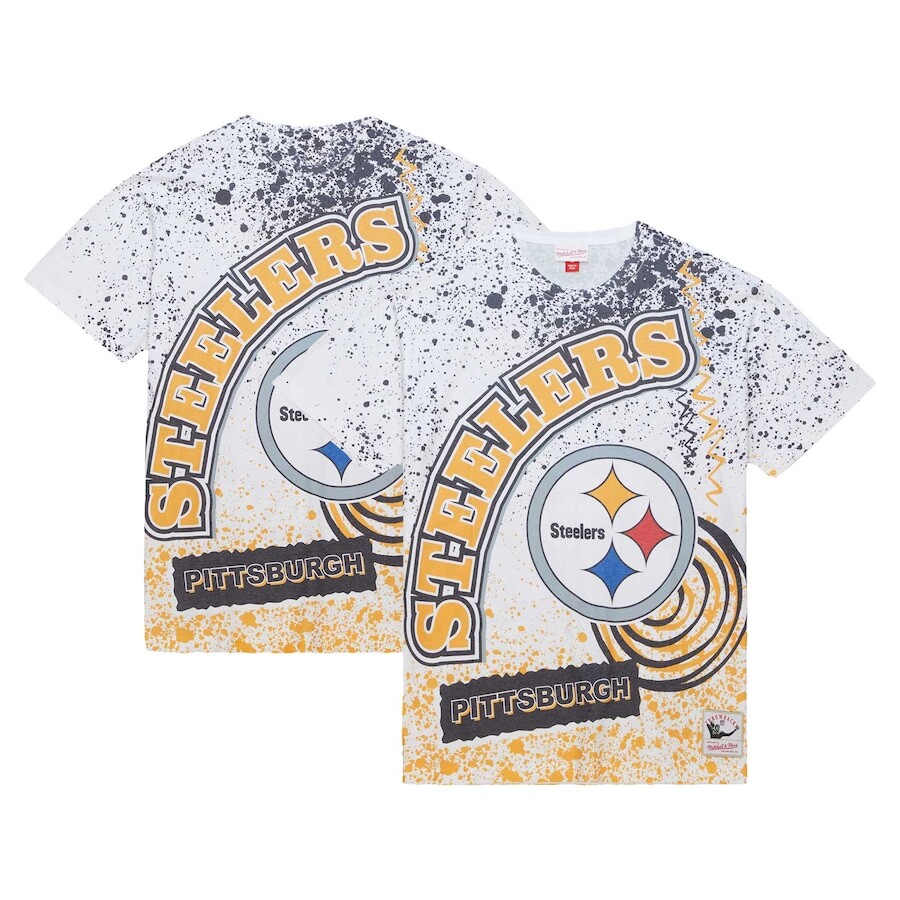 

Футболка с коротким рукавом Mitchell & Ness Pittsburgh Steelers, белый