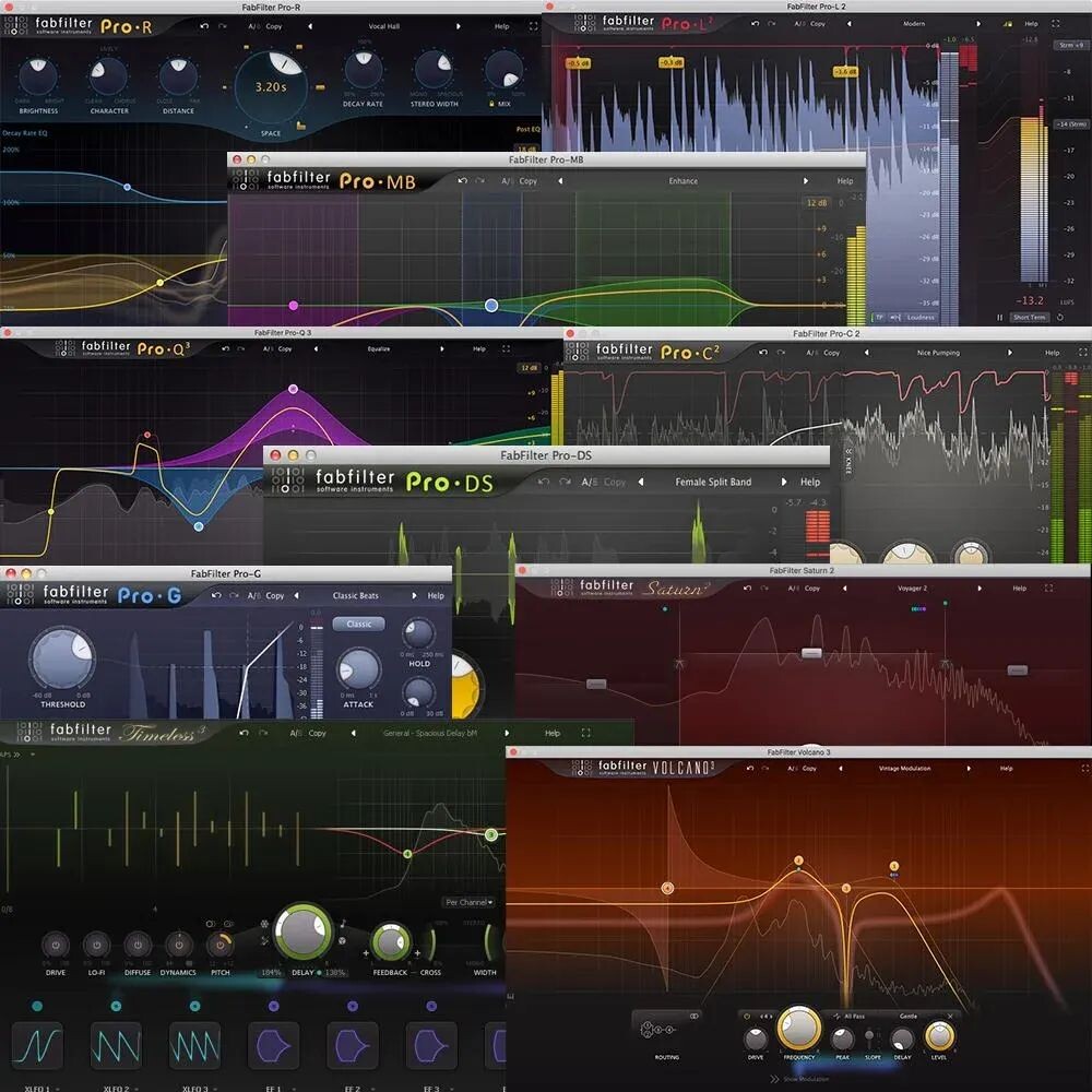 

Коллекция плагинов FabFilter FX Bundle