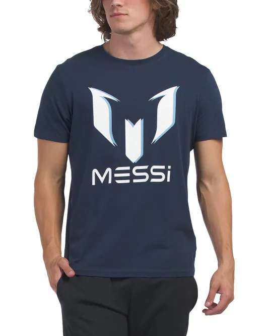 

Футболка с логотипом Essential Shadow Messi, цвет Dress Blues